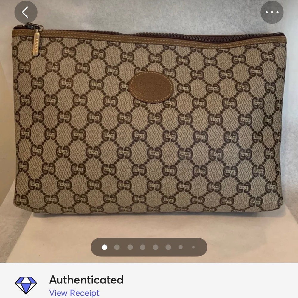 Authentic Vintage Gucci Plus Large Clutch Bag